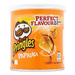 A tray of 12 Pringles Paprika tubs (40g each) with the signature orange label and Pringles mascot—enjoy bold flavour in every bite, sealed for freshness.