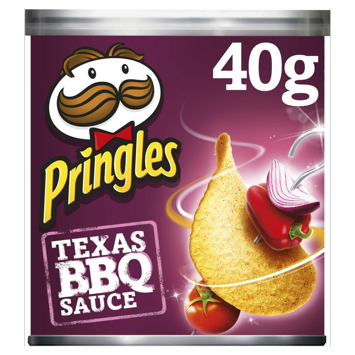 Pringles Texas BBQ | Tray of 12 Tubs (40g) - NetCrisps