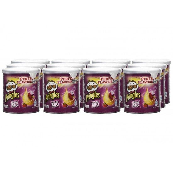 Pringles Texas BBQ | Tray of 12 Tubs (40g) - NetCrisps