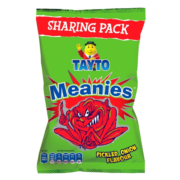 REDUCED Box of Tayto Meanies Sharing Bag | 12 x 110g DATED 05/05/26 - NetCrisps