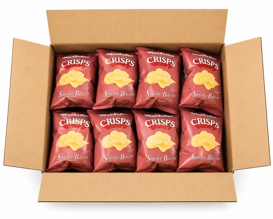 Manhattan Crisps Smoky Bacon | 32 x 35g - NetCrisps