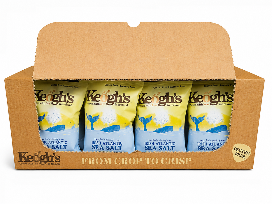 Keogh's Irish Atlantic Sea Salt Crisps - 24 x 45g | Netcrisps