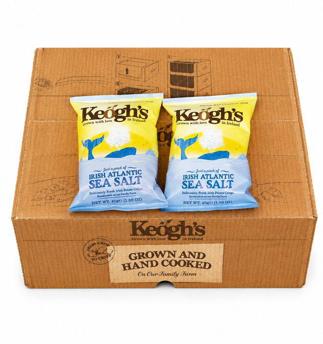 Keogh's Irish Atlantic Sea Salt Crisps - 24 x 45g | Netcrisps