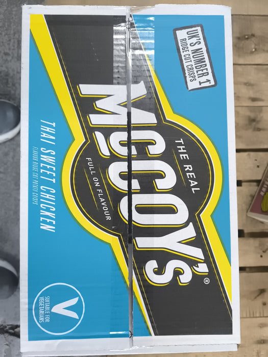 McCoy's Thai Sweet Chicken Ridge Cut Crisps | 36 x 45g Case