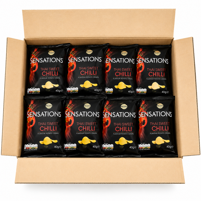 Walkers Sensations Thai Sweet Chilli Crisps | Box of 32 x 40g | Netcrisps