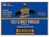 Box of Hunky Dory Salt & Malt Vinegar potato crisps with blue and gold design.
