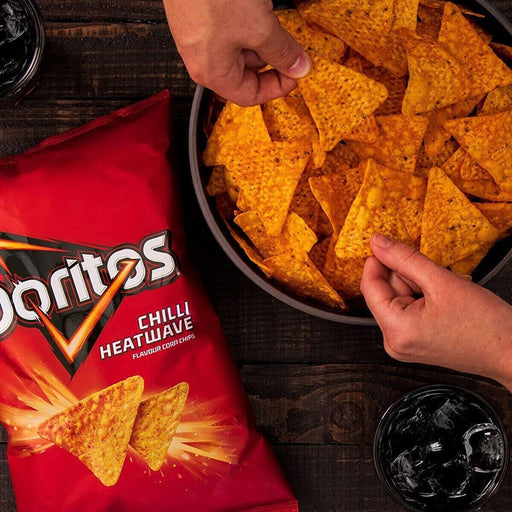 A Large Box Of Doritos Chilli Heatwave | Box of 12 Large Sharing Bags (150g) | Netcrisps - NetCrisps
