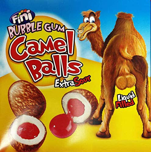 Fini Camel Balls Extra Sour Cherry Bubble Gum 200 Pieces