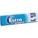 A pack of Wingfield's Extra Mints Peppermint sugarfree mints in a blue and white wrapper, containing 16 pieces.