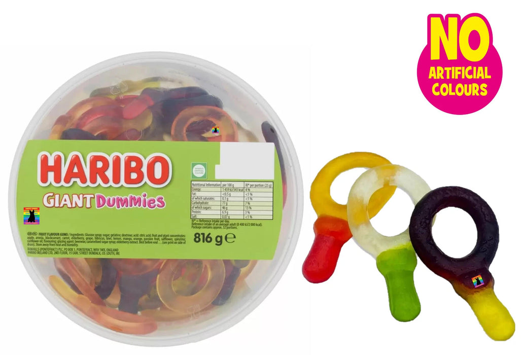 Haribo Giant Dummies | Tub of 60 Pieces
