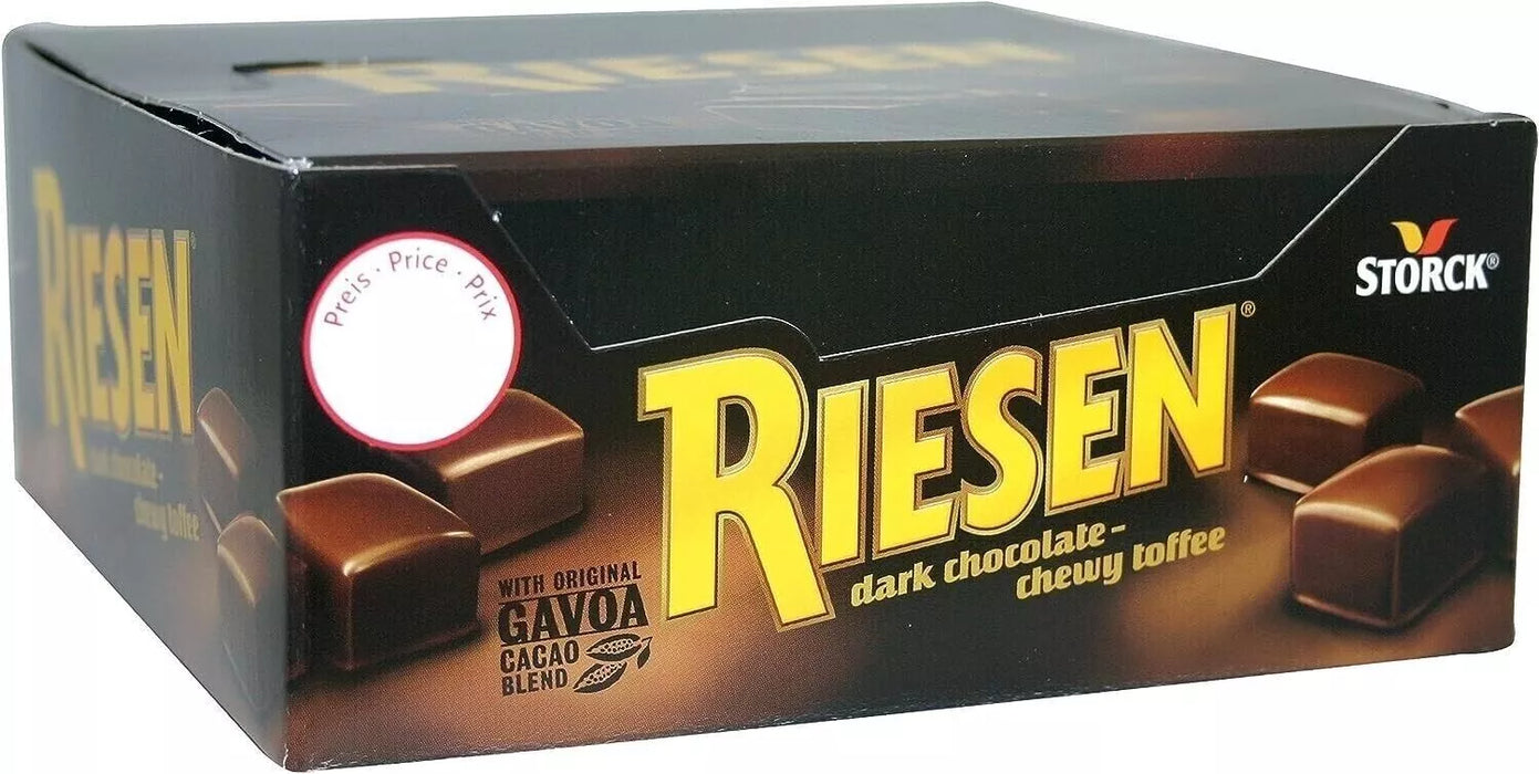 Riesen Dark Chocolate Chewy Toffee 45g (Case of 24)