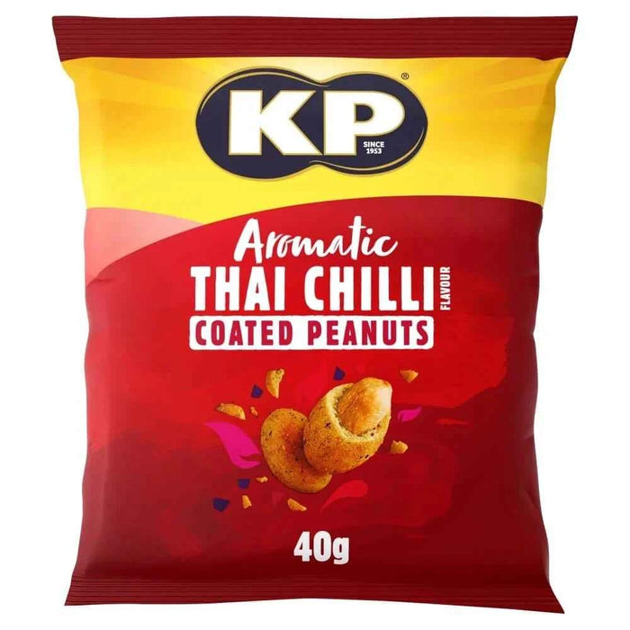 KP Flavour Kravers Aromatic Thai Chilli Coated Peanuts 40g (Pubcard)