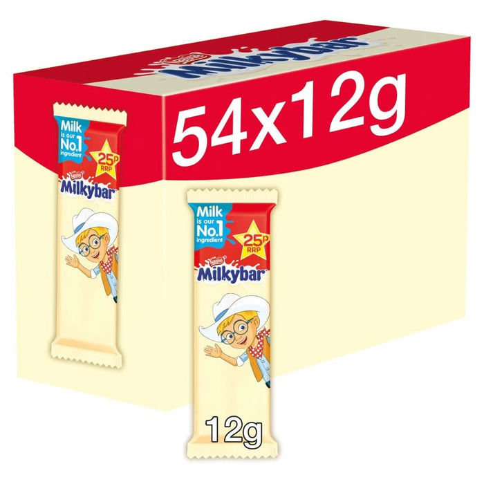 Milkybar White Chocolate Kid Bars | Pack of 54 x 12g