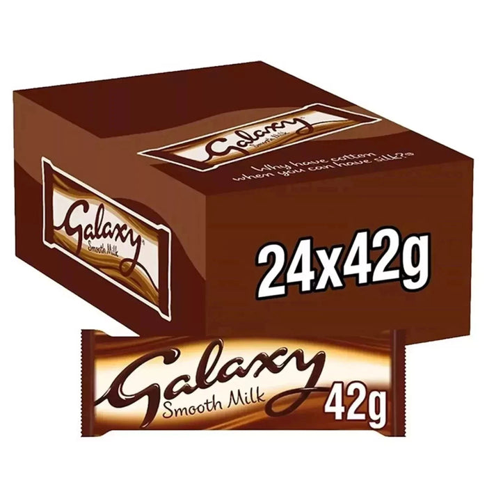 Galaxy Smooth Milk Chocolate Bar – Pack of 24 x 42g