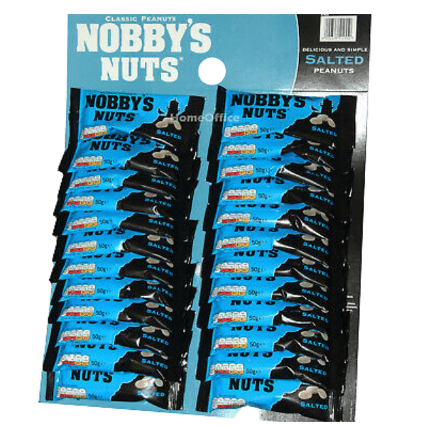 Salted Nobbys Nuts | Card of 24 Packets (50g)DATED 31/01/26 - NetCrisps