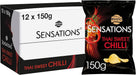 Sensations Thai Sweet Chilli | Box of 12 Large Sharing Bags (150g) - NetCrisps