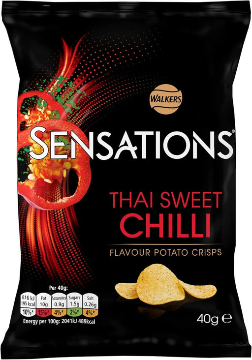 Sensations Thai Sweet Chilli | Box of 32 Packets (40g) - NetCrisps