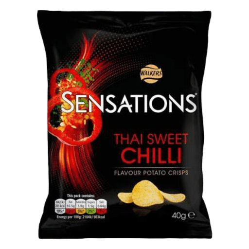 Sensations Thai Sweet Chilli | Box of 32 Packets (40g) - NetCrisps