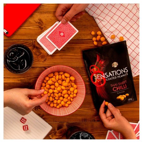 Sensations Thai Sweet Chilli Coated Peanuts x 150g packets - NetCrisps
