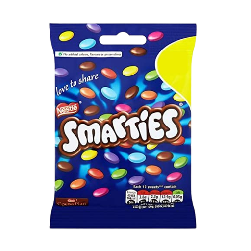 Smarties Milk Chocolate Sharing Bag 105g - NetCrisps