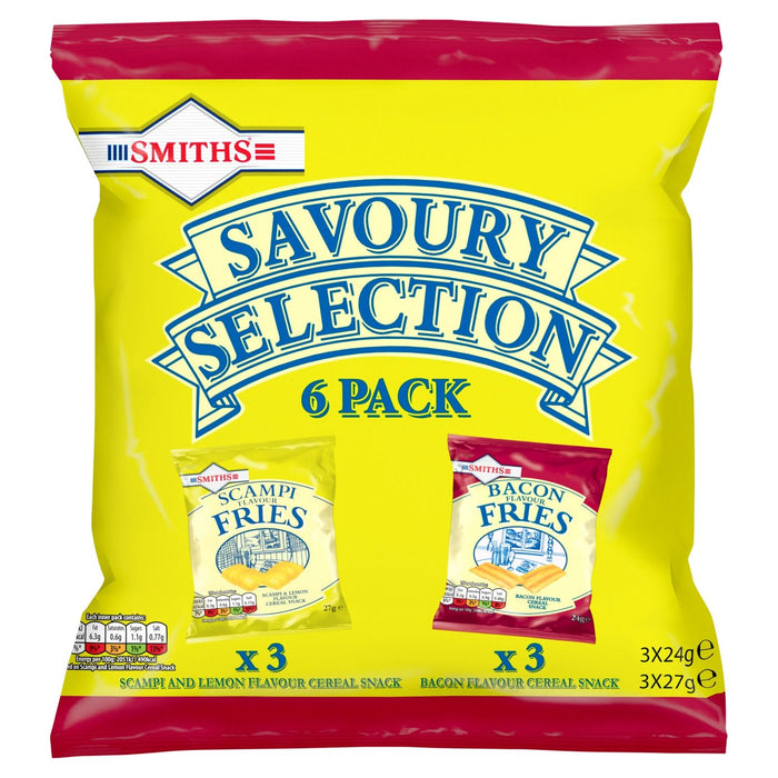 Smiths Savoury Selection Multipack Snacks Crisps 6 Pack|Netcrisps - NetCrisps