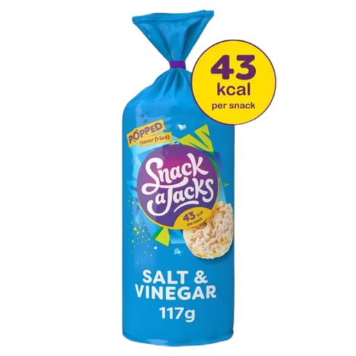 Snack a Jacks Salt & Vinegar Jumbo | 8 x 117g - NetCrisps