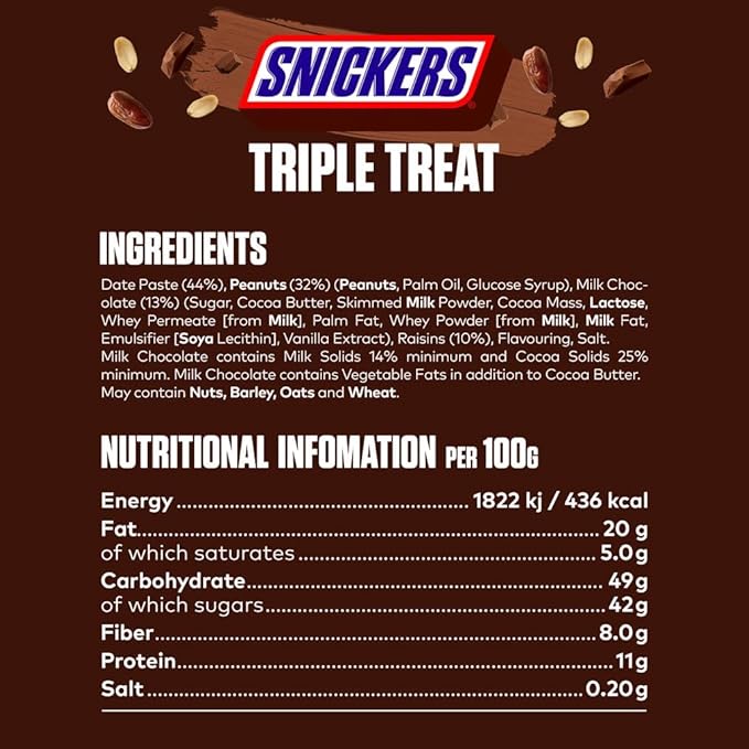 Snickers Fruit & Nut Milk Chocolate Bars – 18 x 40g Bulk Box - NetCrisps