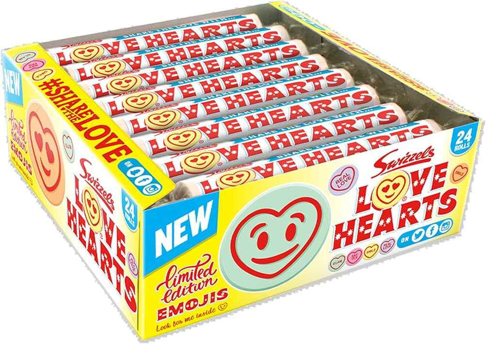 Home Swizzels Giant Love Hearts | Box of 24 Packets (39g) | Netcrisps
