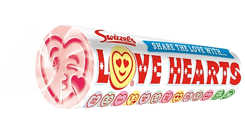 Swizzels Giant Love Hearts | Box of 24 Packets (39g) - NetCrisps