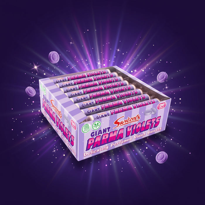 Swizzels Giant Parma Violets 24 Rolls (24 x 40 g) - NetCrisps