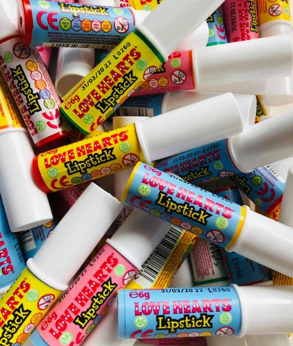 Swizzels Love Hearts Candy Lipsticks Tub 60 x 6g