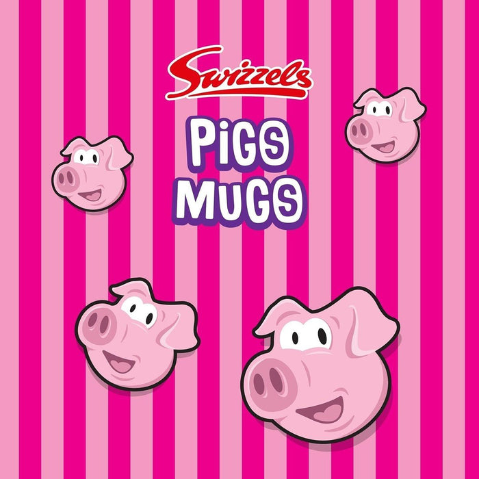 Swizzels Pig's Mugs | Tub of 120 | Pink Foam & Jelly Sweets - NetCrisps