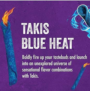 Takis Blue Heat Chilli & Lime Corn Snacks (100 g) - NetCrisps