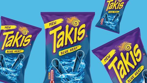 Takis Blue Heat Chilli & Lime Corn Snacks (100 g) - NetCrisps