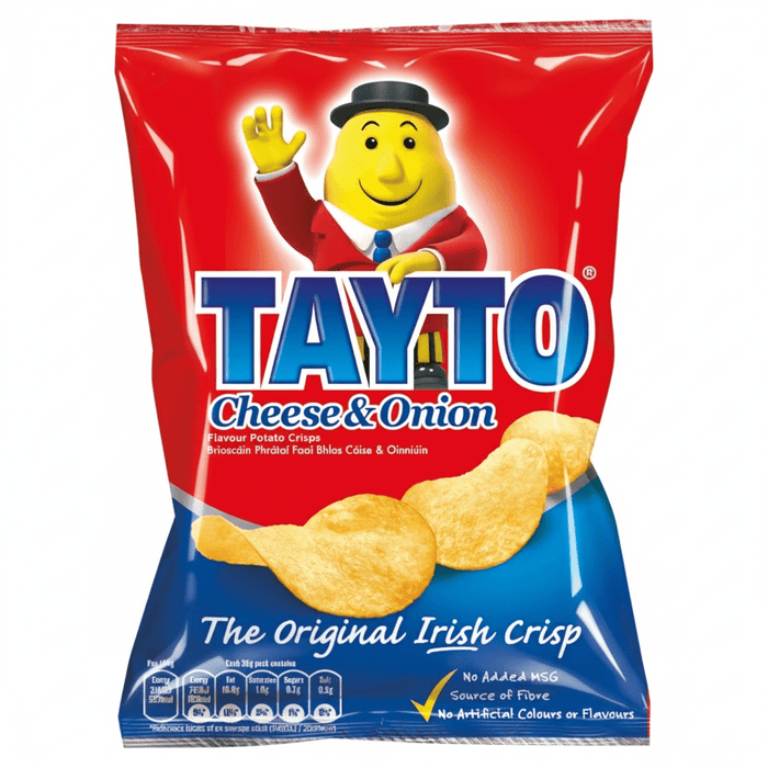 Tayto Cheese and Onion | Box of 50 Packets (35g) Irelands 1 Selling Crisps - NetCrisps