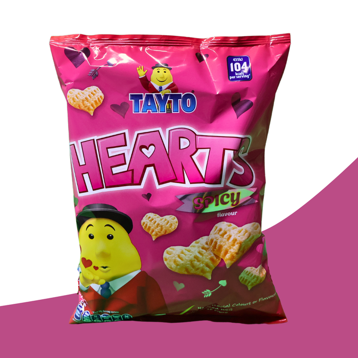 Tayto Hearts Spicy 95g - NetCrisps