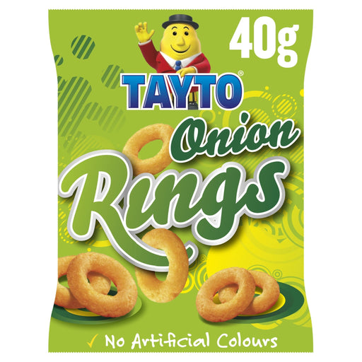 Tayto Large Onion Rings | Box of 32 x 40g | Crispy Irish Snacks | Netcrisps - NetCrisps