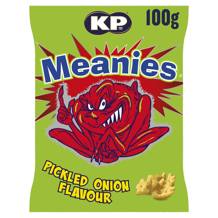 Tayto Meanies Sharing Bag | Box of 12 x 100g | Pickled Onion Crisps | Netcrisps - NetCrisps