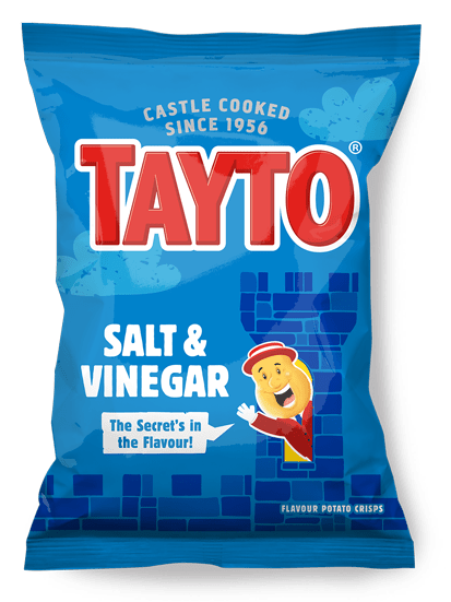 Tayto NI Salt & Vinegar Crisps | 50 x 37g - NetCrisps