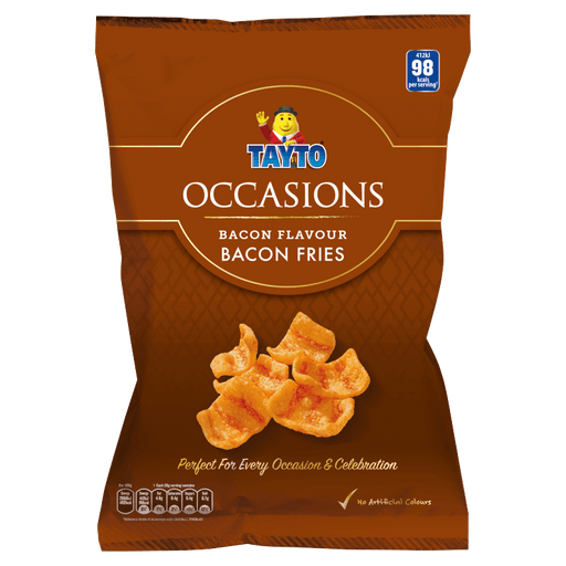 Tayto Occasions Bacon Fries | Box of 12 Large Bags (80g) - NetCrisps