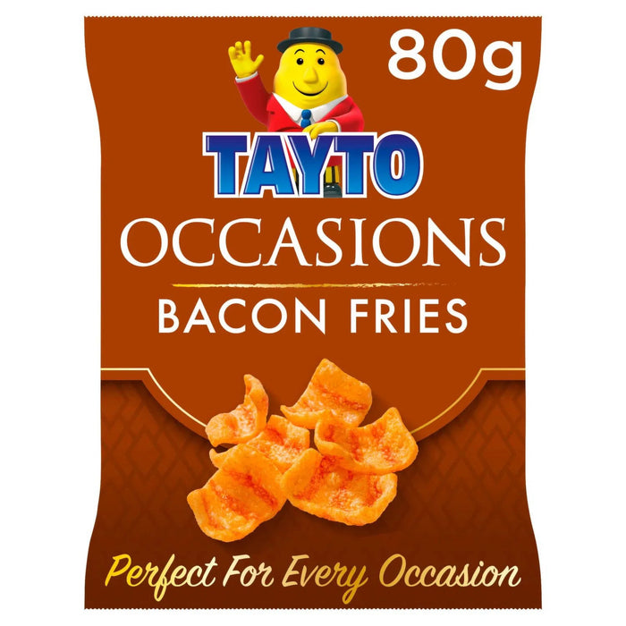 Tayto Occasions Bacon Fries | Box of 12 Large Bags (80g) - NetCrisps