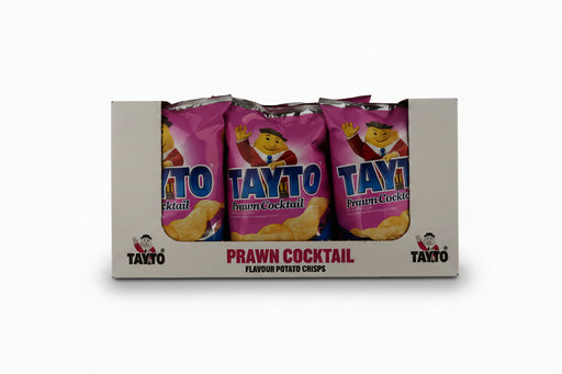 Tayto Prawn Cocktail LARGE Sharing Bags | Box of 12 x 125g | Netcrisps - NetCrisps