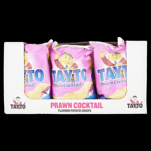 Tayto Prawn Cocktail LARGE Sharing Bags | Box of 12 x 125g | Netcrisps - NetCrisps