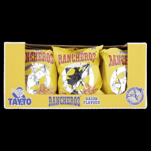 Tayto Rancheros Sharing Bag | Box of 12 x 100g | Smoky Bacon Crisps | Netcrisps - NetCrisps