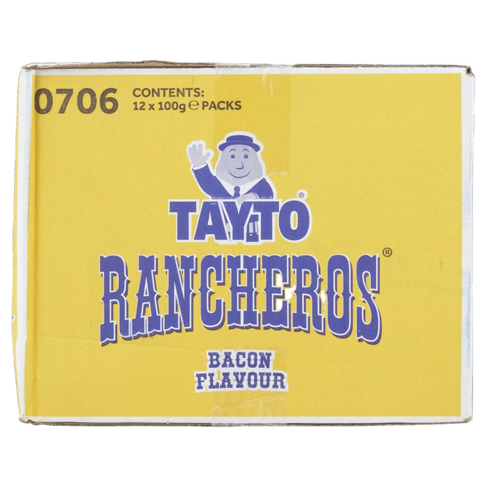 Tayto Rancheros Sharing Bag | Box of 12 x 100g | Smoky Bacon Crisps | Netcrisps - NetCrisps