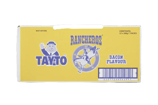 Tayto Rancheros Sharing Bag | Box of 12 x 100g | Smoky Bacon Crisps | Netcrisps - NetCrisps
