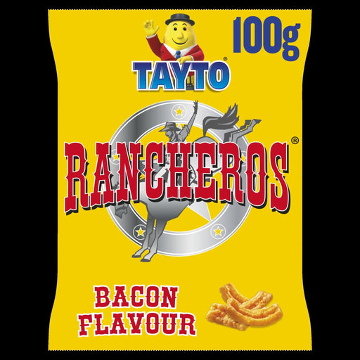 Tayto Rancheros Sharing Bag | Box of 12 x 100g | Smoky Bacon Crisps | Netcrisps - NetCrisps