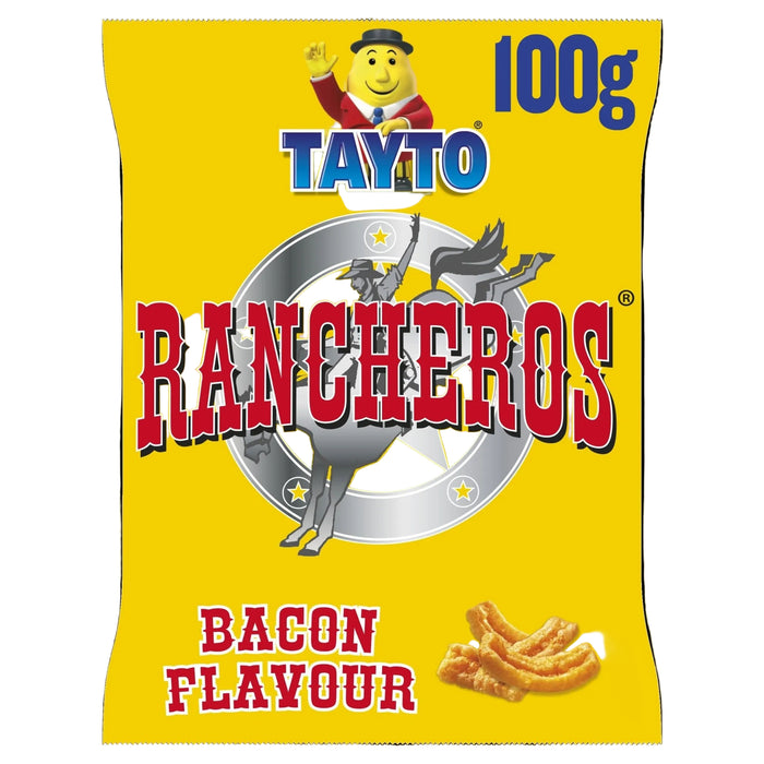 Tayto Rancheros Sharing Bag | Box of 12 x 100g | Smoky Bacon Crisps | Netcrisps - NetCrisps