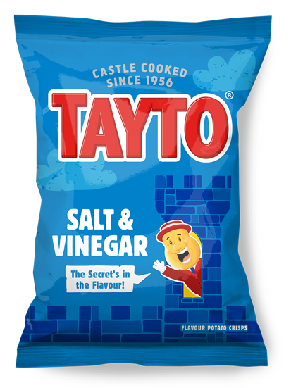 Tayto NI Salt & Vinegar Crisps | 50 x 37g