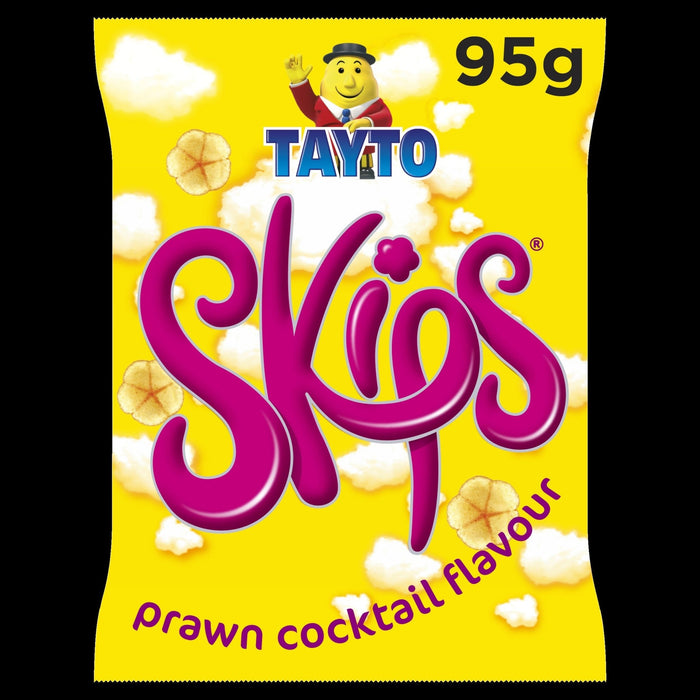 Tayto Skips Prawn Cocktail - Box of 12 x 95g Sharing Bags | Netcrisps - NetCrisps